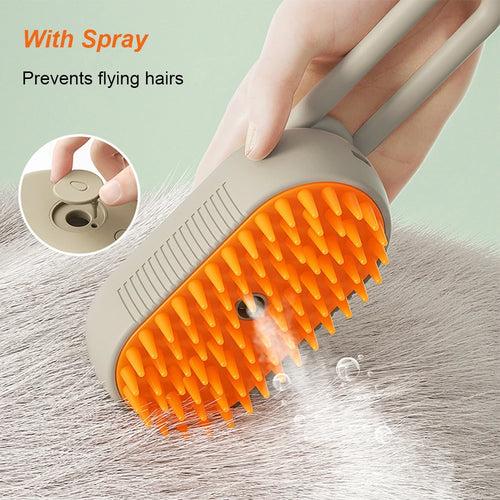Zenvyra™ 3-in-1 Pet Steam Grooming Brush