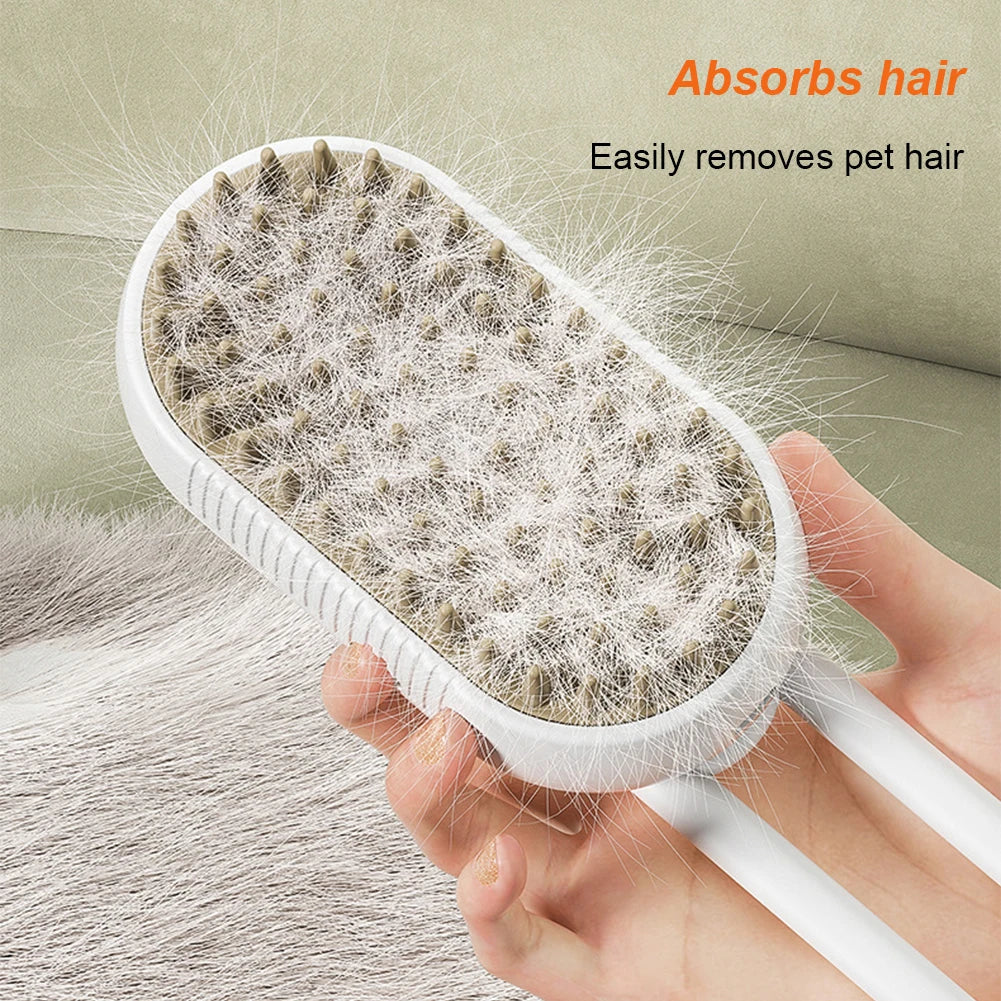 Zenvyra™ 3-in-1 Pet Steam Grooming Brush