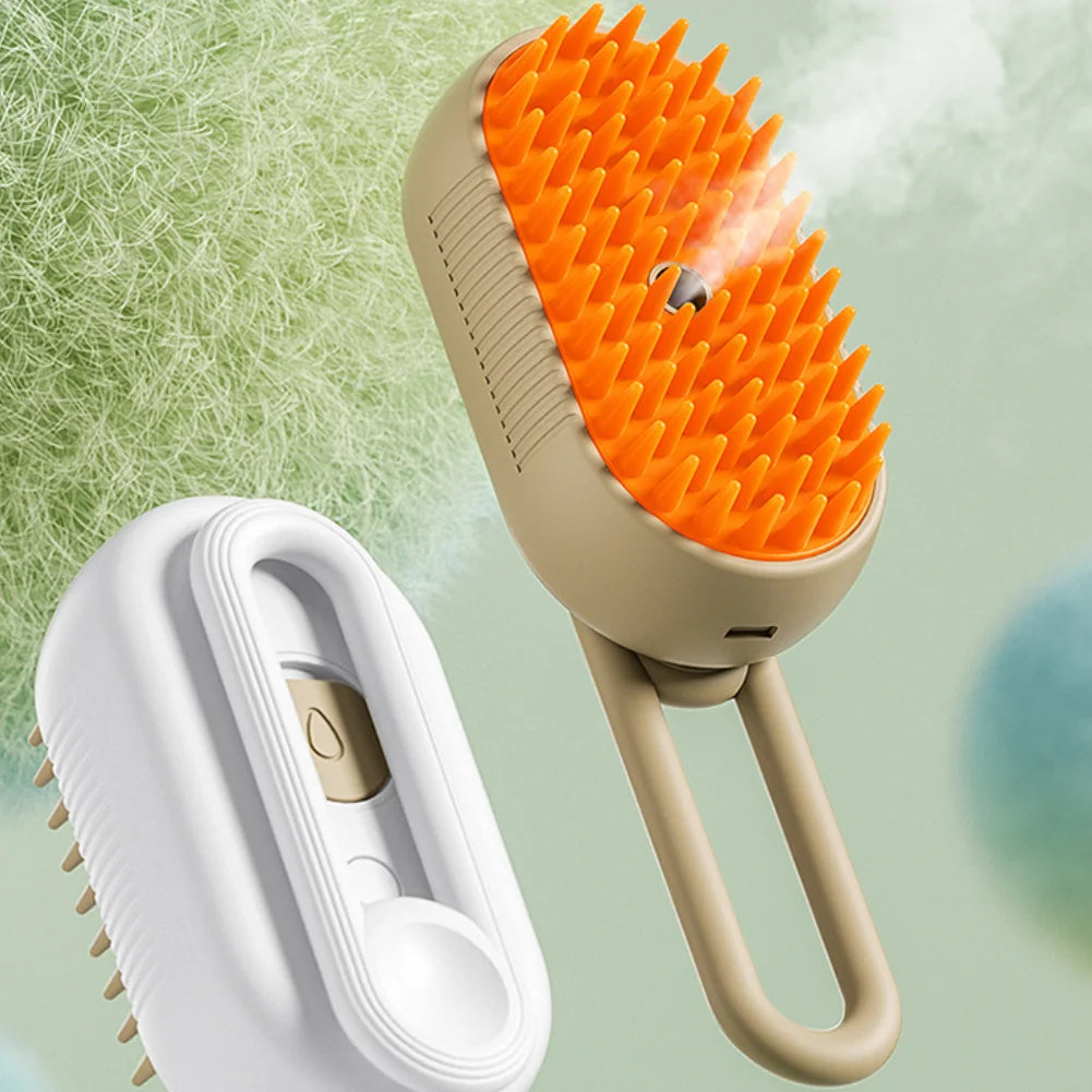 Zenvyra™ 3-in-1 Pet Steam Grooming Brush
